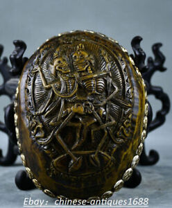 6 6 Old Silvering Handcarved Bodhidharma Skull Kapala Bowl Kapala Skull Cup