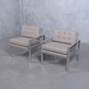 Restored Milo Baughman Lounge Chairs Mid Century Elegance Meets Modern Comfort
