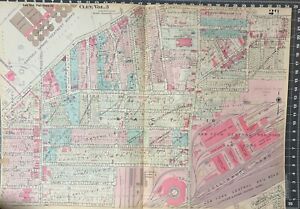 Original 1933 Cleveland Collinwood Corner Of Bratenahl Map