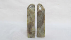 Pair Of Chinese Shoushan Soapstone Carved Seal Stamps
