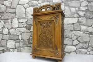 Antique Dutch Wooden Wall Cabinet Hanging Cabinet Bathroom Cabinet