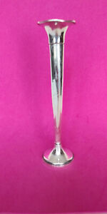 Vintage Sterling Silver Trumpet Bud Vase Weighted Base 7 25 Tall 60 8g