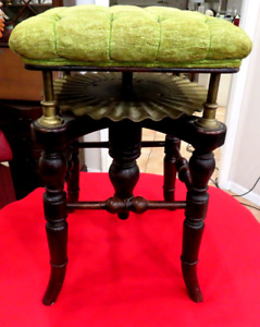 Rare Antique Rondlet Henry Brooks Co Piano Stool Chair Circa 1850 S L 3 24