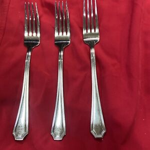 Wallace Silver Arlington Dinner Fork Set Of 3