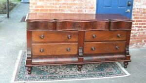American Antique Mahogany Chest Of Drawers Dresser