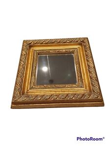 Vtg Gold Gilded Framed Ornate Decorative Wall Mirror Victorian 11 25 Boho Decor
