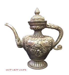 Chinese Vintage Handwork Silver Copper Animals Tea Pot Flagon Mh265