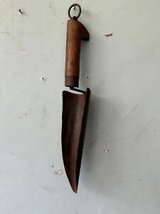 Vintage Hand Forged Iron Garden Trowel Hand Trowel Small Shovel Wooden Handle