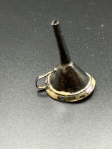 Antique Sterling Silver Mother Of Pearl Miniature Funnel