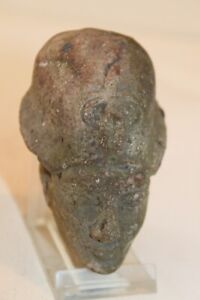 Ancient Egyptian Stone Head 18th Dynasty C 1400 Bc