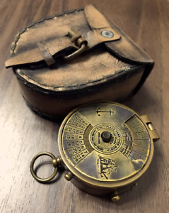 Antique Vintage Nautical Compass 100 Years Calendar