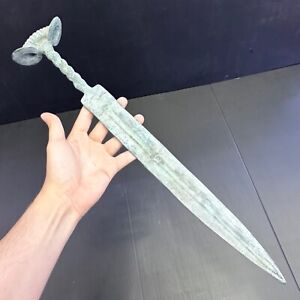 Very Old Ancient Roman Bronze Battle Sword In Good Condition E