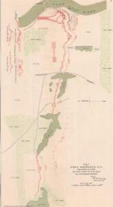 1891 Civil War Official Records Atlas Map Fort Anderson North Carolina