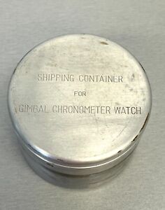 Hamilton Wwii Model 22 Gimbaled Ships Chronometer Movement Shipping Container