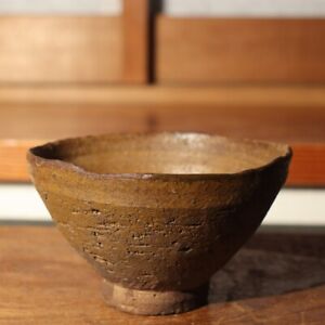 Korean Antique Irabo Pottery Tea Bowl Joseon Period W Box Krs138