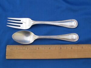 Vintage Reed Barton Silverplate Hotel Ware Fork Spoon Hp In Arches Logo