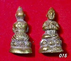 Genuine Old Kuman Tong Lp Tae Magic Baby Thai Amulet Buddha Pendant Talisman 015
