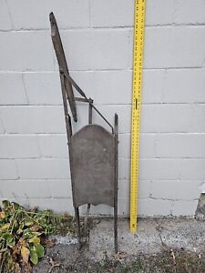 Rare Antique Wooden Sled W Steering Paddle Rudder 1800s