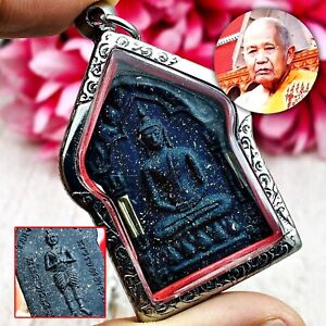 Khunpaen Ash Boy Charming Love Lust Rich Lp Litt Be2547 Black Thai Amulet 7595