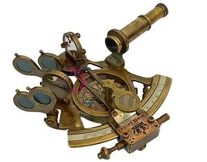 Vintage Antique Compass Solded Marine Brass Sextant 5in Only Instrument 01 Pc 