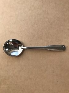 Vintage Oneida Round Sterling Silver Soup Spoon Simple Design 1950 S Usa
