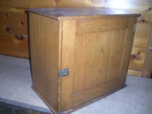 Vintage Wooden Barber Shop Cabinet Superb Condition