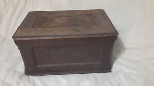Sewing Machine Vintage Wooden Top Cover Coffin Case Lid Singer