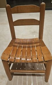 Vintage Kids Wooden Chair By Dixie Seating Co