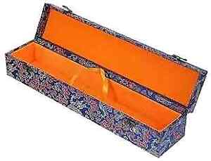 Scroll Painting Storage Box Calligraphy Scroll Holder Chinese Scroll Brocade