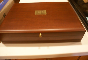 Reed Barton Eureka Flatware Wooden Storage Chest Case Box Drawer Usa Vintage