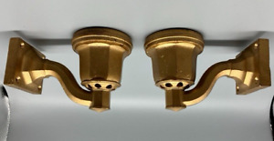 Pair Of Gas Lighting Wall Mounted Sconce Holders Patented April 1 1902