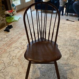 3 Beautiful Antique Bow Brace Back Side Chairs