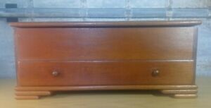 20th C Miniature One Drawer Blanket Chest Or Box