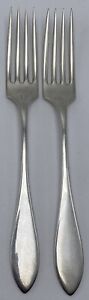 Antique Towle Lafayette Sold By Daniel Low Sterling Silver Dinner Forks Pair