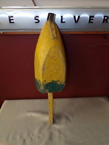 Vintage Wooden Lobster Buoy 9801 Authentic Nautical Decor 22 Oal