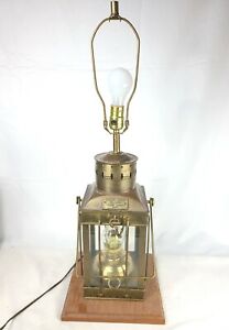 Cargo Light No 3954 Brass Lantern Table Lamp Great Britain1939 No Shade