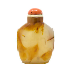 Antique Chinese Agate Master Snuff Bottle