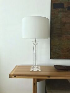 Vintage Solid Lucite Karl Springer Greek Column Table Lamp 1980 S Vgc