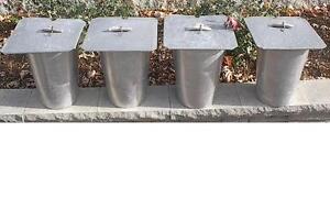 Set Of 4 Maple Syrup Aluminium Sap Buckets Lids Covers Taps Spouts Spiles