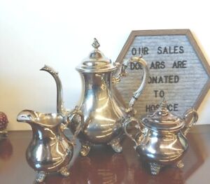 Vintage Gorham Duchess Tea Coffee 4 Piece Service Silverplate Set Yc1901 03 04