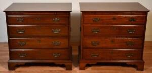 1960 Pennsylvania House Chippendale Style Solid Cherry Chest Of Drawers Commodes