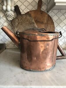 Antique French Copper Watering Can C 1800s Gorgeous