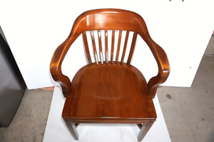 1940s Boling Chair Company Courthouse Firehouse Wood Chair