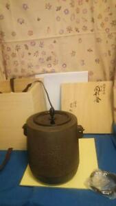 Teapot Kettle Chagama Tea Ceremony Cast Iron Japanese A44