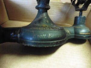 Antique Fairbanks Knott Boston 5 Lb Mini Scale Brass Cup Cast Iron Rare Trade
