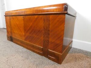 1942 Antique Deco Waterfall Sweetheart Love Hope Cedar Chest Cavalier W Tray Exc