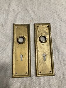 Vintage Tin Door Knob Back Plates