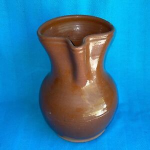 Antique Tulip Lip Jack In The Pulpit Red Ware Redware Pottery Pitcher Blt39j1