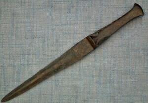 Ancient Western Asiatic Luristan Type Bronze Sword Dagger 1200 1000 B C 