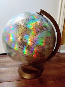 Vintage Replogle World Prism Series Globe 12 Raised Geography